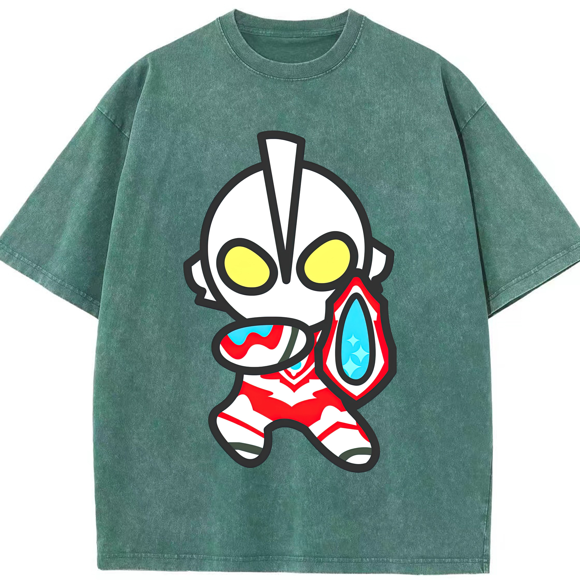 （画像用） ウルトラマン Ultraman 綿100% ヴィンテージ風 半袖Tシャツ（フロントプリント）